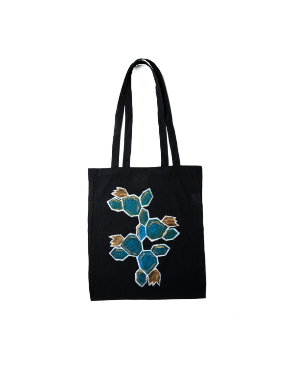 Borsa artigianale decorata a mano fichi d'india