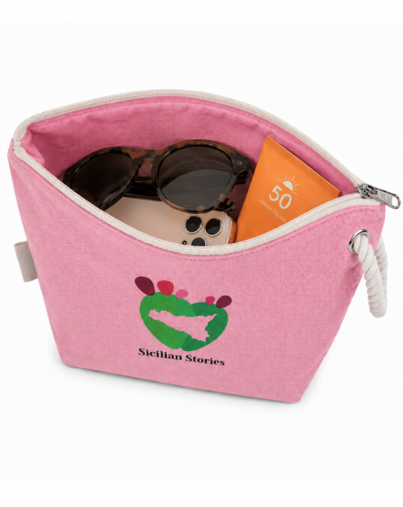Sicilian Stories Pink Clutch Bag